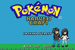 Pokémon HarvestCraft - начальный экран