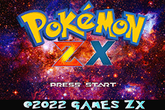Pokémon ZX - стартовый экран